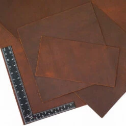 Rustic Copper Canyon Oil Tan Pre-Cut 12"x 24" -Leather Goods Sales Shop 100 0109.SLC .3
