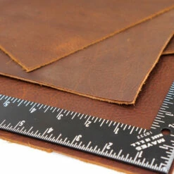 Rustic Copper Canyon Oil Tan Pre-Cut 24"x 24" -Leather Goods Sales Shop 100 0110.SLC .4