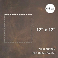 Zulu Suntan Oil Tan Pre-Cut 12"x 12"