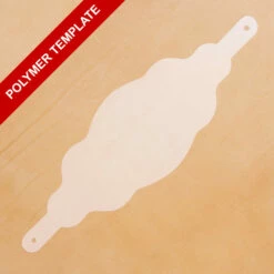 Wide Scallop Bronc Halter Blank Template