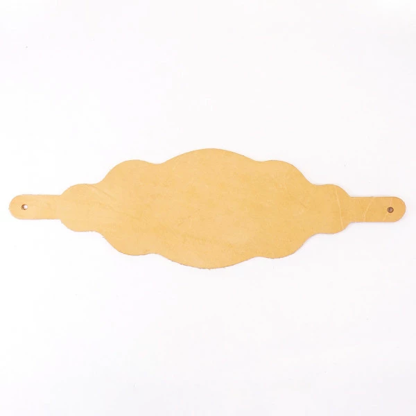 Wide Scallop Bronc Halter Blank Template 2 Wide Scallop Bronc Halter Blank Template - Image 2