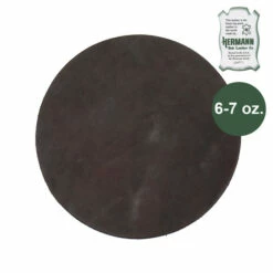 Hermann Oak Drum Dyed Browm Pre-Cut 6-7 Oz. 12" Round