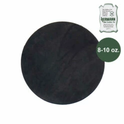 Hermann Oak Drum Dyed Black Pre-Cut 8-10 Oz. 12" Round