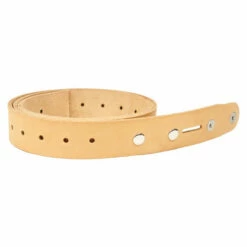 Single Hole Belt Blank W/ Snaps - Hermann Oak Natural
