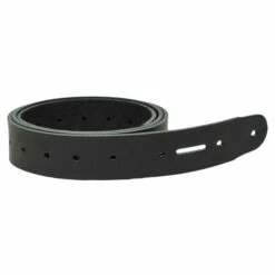 Single Hole Belt Blank - Hermann Oak Black
