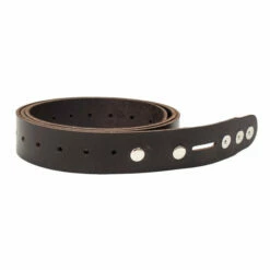 Single Hole Belt Blank W/ Snaps - Buffalo Brown