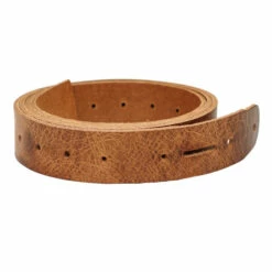 Single Hole Belt Blank - Buffalo Vintage Tan
