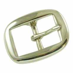 Buckle,CtrBar,Oval,Nickel,3/4"