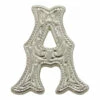 Letter,Alphabet,3/4",Silver A