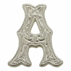 Letter,Alphabet,3/4",Silver A