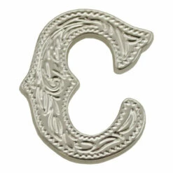 Letter,Alphabet,3/4",Silver C