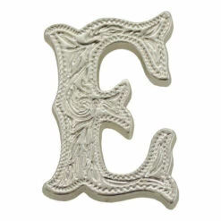 Letter,Alphabet,3/4",Silver E