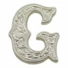 Letter,Alphabet,3/4",Silver G
