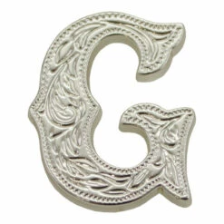 Letter,Alphabet,3/4",Silver G