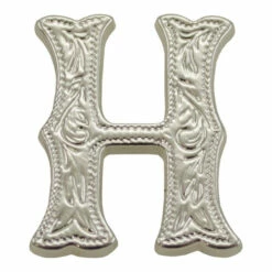 Letter,Alphabet,3/4",Silver H