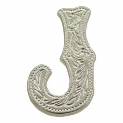 Letter,Alphabet,3/4",Silver J