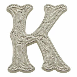 Letter,Alphabet,3/4",Silver K