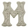 Letter,Alphabet,3/4",Silver M