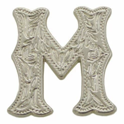 Letter,Alphabet,3/4",Silver M
