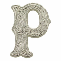 Letter,Alphabet,3/4",Silver P
