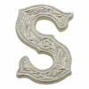 Letter,Alphabet,3/4",Silver S