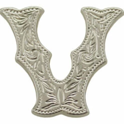 Letter,Alphabet,3/4",Silver V