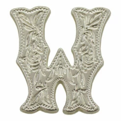 Letter,Alphabet,3/4",Silver W