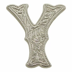 Letter,Alphabet,3/4",Silver Y
