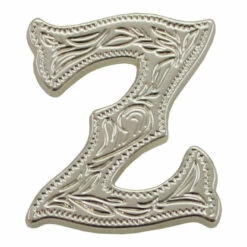 Letter,Alphabet,3/4",Silver Z