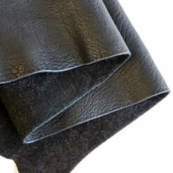 Shrunken Bison Sides - Black -Leather Goods Sales Shop 118 120.SLC .3