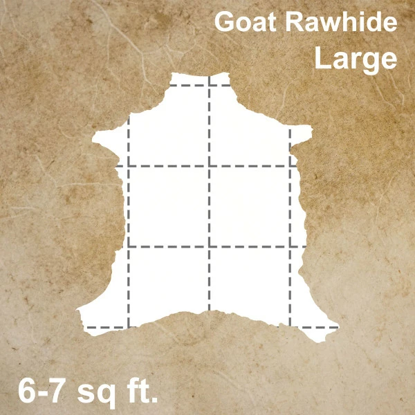 Goat Rawhide - Large 1 Goat Rawhide - Large
