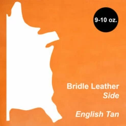 Side,Bridle,EnglishTan,10/12oz