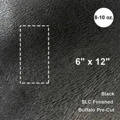 Buffalo Pre-Cut 6"x12", Black