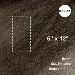 Buffalo Pre-Cut 6"x12", Brown