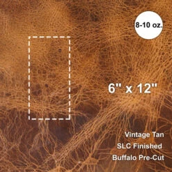 Buffalo Pre-Cut 6"x12", Vintage Tan