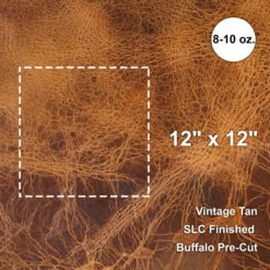 Buffalo Pre-Cut 12"x12", Vintage Tan