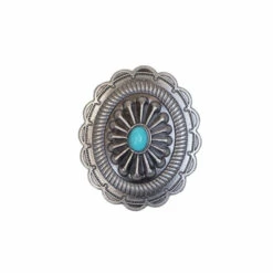 Oval Concho - Antique Nickel