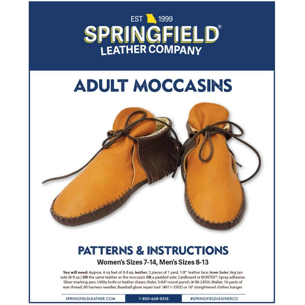 Pattern, Adult Moccasins 1 Pattern, Adult Moccasins