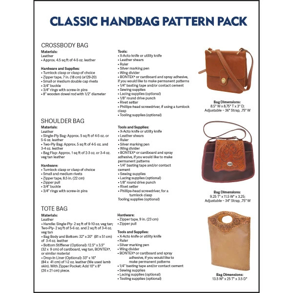Classic Handbag Patterns 2 Classic Handbag Patterns - Image 2