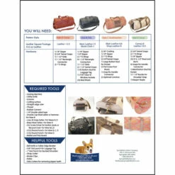 Duffel Bag Pattern Pack -Leather Goods Sales Shop 144 20021.SLC .06