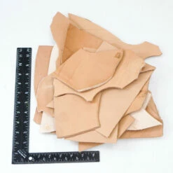 Veg Tan Tooling Leather Pieces - 2 Lbs