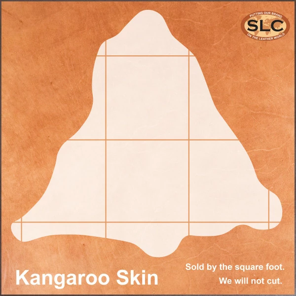 Glazed Kangaroo Skin - Ochre 4 Glazed Kangaroo Skin - Ochre - Image 4