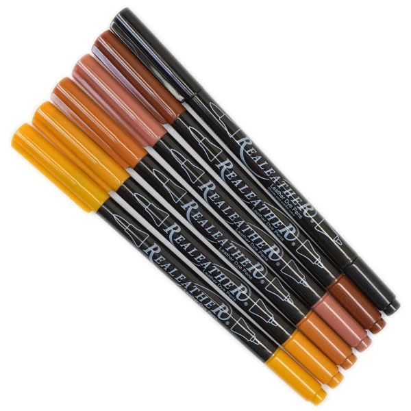 Leather Dye Pen Pack - Earth Tone 1 Leather Dye Pen Pack - Earth Tone