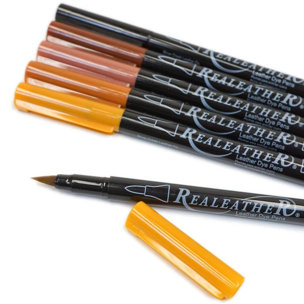 Leather Dye Pen Pack - Earth Tone 2 Leather Dye Pen Pack - Earth Tone - Image 2