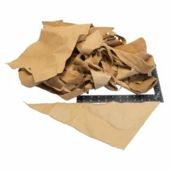 Tan Lining Pigskin Remnants - 2 Lb -Leather Goods Sales Shop 30 5821.SLC .05