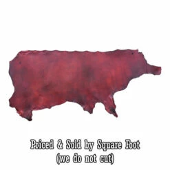 Alum Tanned Burgundy Side