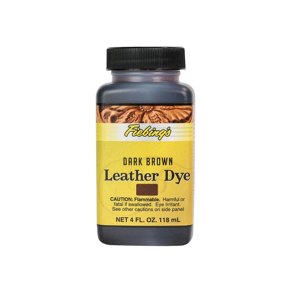 Fiebings Leather Dye - Dark Brown, 4 Oz 1 Fiebings Leather Dye - Dark Brown, 4 Oz