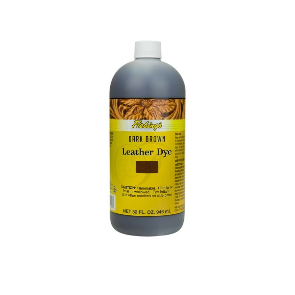 Fiebings Leather Dye - Dark Brown, 32 Oz 1 Fiebings Leather Dye - Dark Brown, 32 Oz