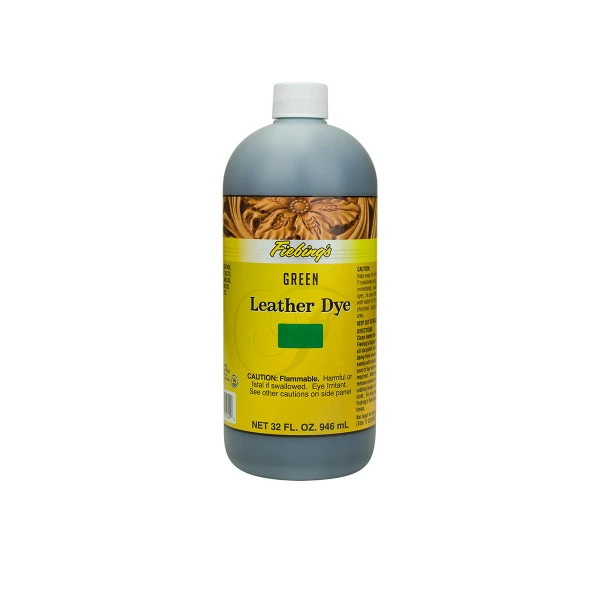 Fiebings Leather Dye - Green, 32 Oz 1 Fiebings Leather Dye - Green, 32 Oz