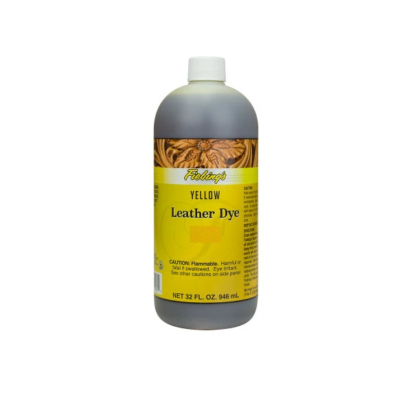 Fiebings Leather Dye - Yellow, 32 Oz 1 Fiebings Leather Dye - Yellow, 32 Oz